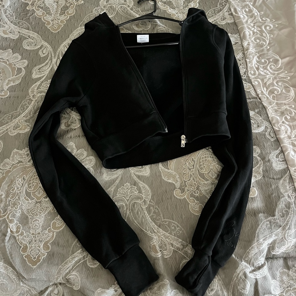 Buffbunny cloud crop zip hoodie